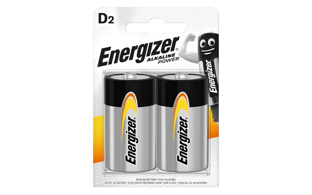 Energizer Lr20 Max Power Alkaline D Batteries - Pack Of 2
