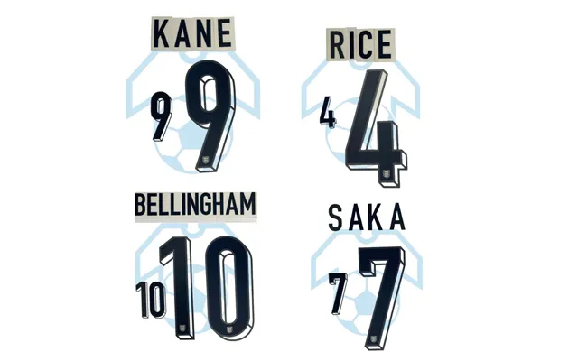 England Euro 2024 Squad Home Player Size Name And Number - Walker