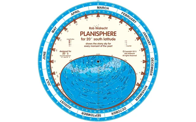 English Planisphere For 20 South