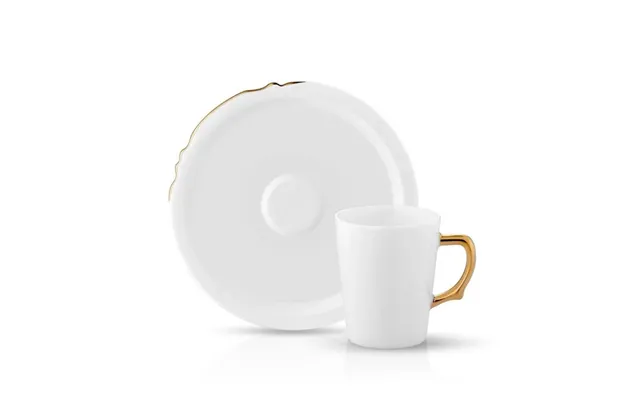 Eser-i Istanbul Coffee Cup And Saucer - Gold
