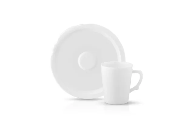 Eser-i Istanbul Coffee Cup And Saucer - White
