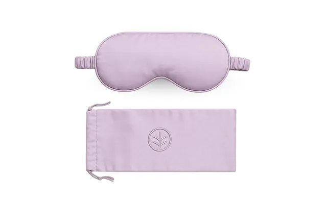Essential Silk Sleep Eye Mask In Blush Eucalyptus Silk