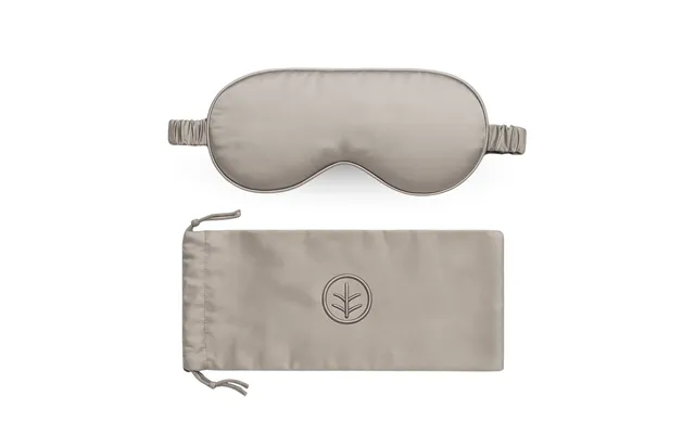Essential Silk Sleep Eye Mask In Grey Eucalyptus Silk