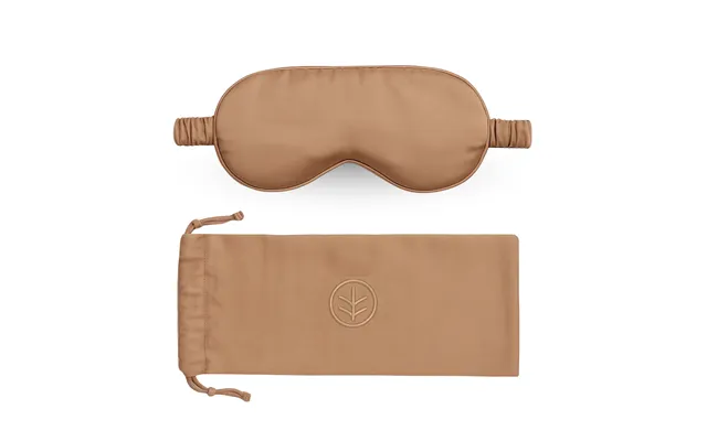 Essential Silk Sleep Eye Mask In Peach Eucalyptus Silk