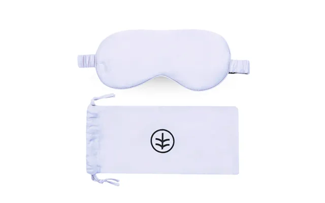 Essential Silk Sleep Eye Mask In Sky Blue Eucalyptus Silk