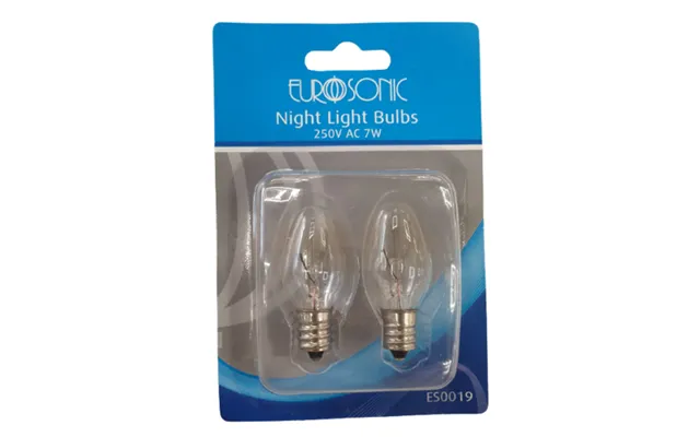 Eurosonic E12 7w 2pk Nightlight Bulbs Es0019