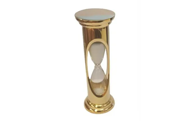 Exquisite Gold Plated Mini Sand Timer - Elegant Brass Clock