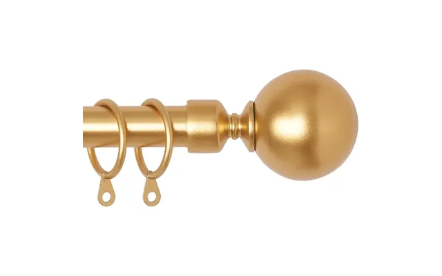 Extendable Black Curtain Pole 77-210cm - 1'' Dia