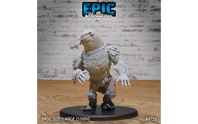 Fabled Owlbear 4733- 4735 By Epic Miniatures 3d Printable D&d Models - 4733
