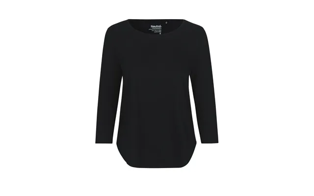 Fairtrade Organic Loose 3 4 Sleeve T-shirt - S Black