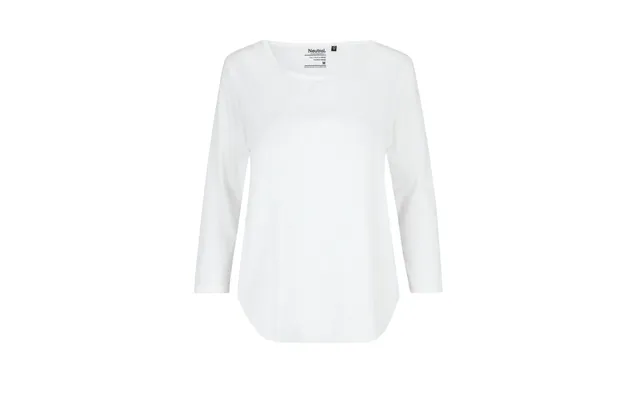 Fairtrade Organic Loose 3 4 Sleeve T-shirt - S White
