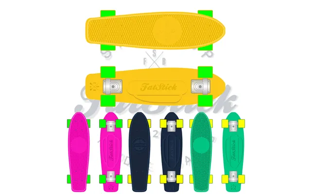 Fatstick Mini-cruiser 22 Skateboards - Blue