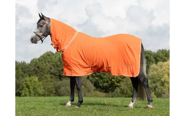 Fleece Rug With Neck Cover - Orange