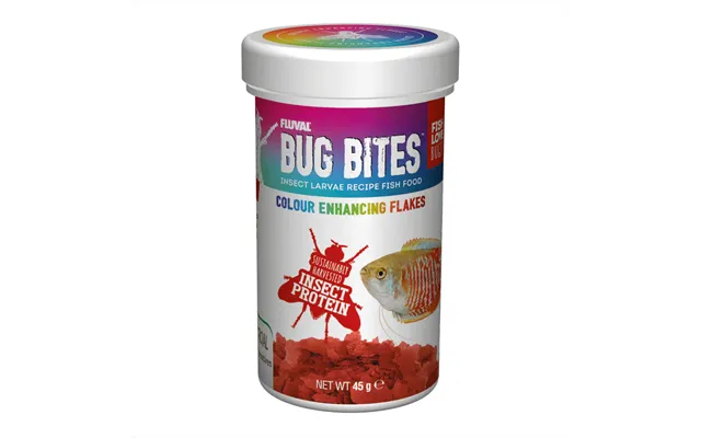 Fluval Bug Bites Color Enhancing Flakes 45g