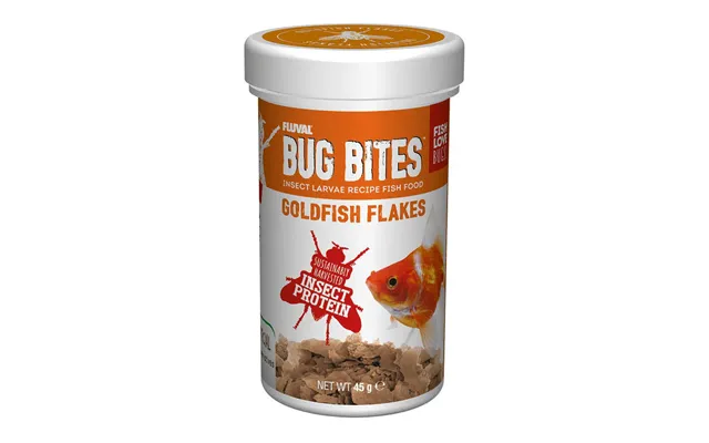 Fluval Bug Bites Goldfish Flakes 45g