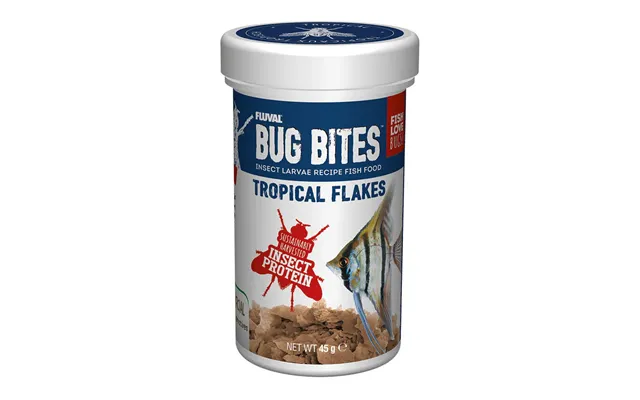 Fluval Bug Bites Tropical Flakes 45g