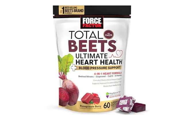 Force Factor Total Beets Ultimate Heart Health Chews Blood Pressure Support & Circulation product image