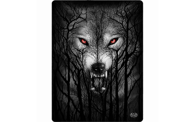 Forest Wolf - Fleece Blanket With Double Sided Print