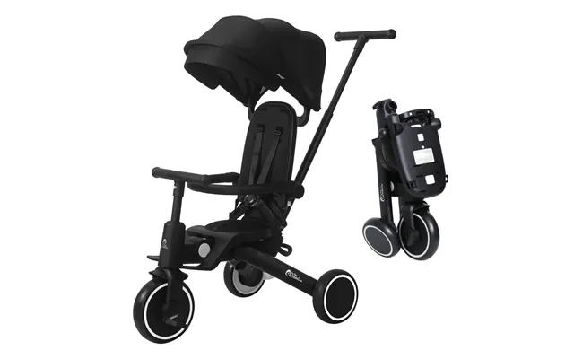 Foryourlittleone Xplor 6 In 1 Foldable Trike - Jet Black 10m-4y