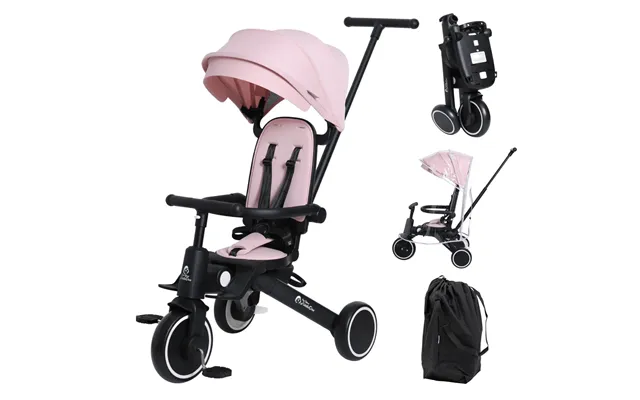 Foryourlittleone Xplor Plus 6 In 1 Foldable Trike - Pastel Pink 10m-4y