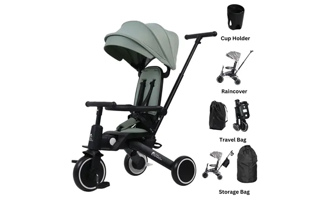 Foryourlittleone Xplor Ultimate 6 In 1 Foldable Trike - Green 10m-4y