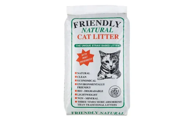 Friendly Natural Straw Based Cat Litter 20kg
