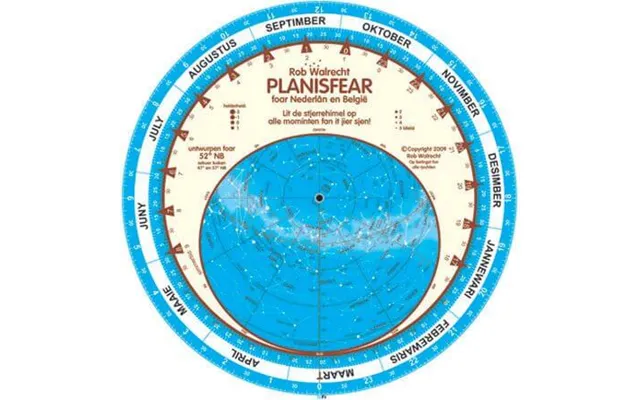 Fryske Planisfear Frisian Planisphere For 52 North