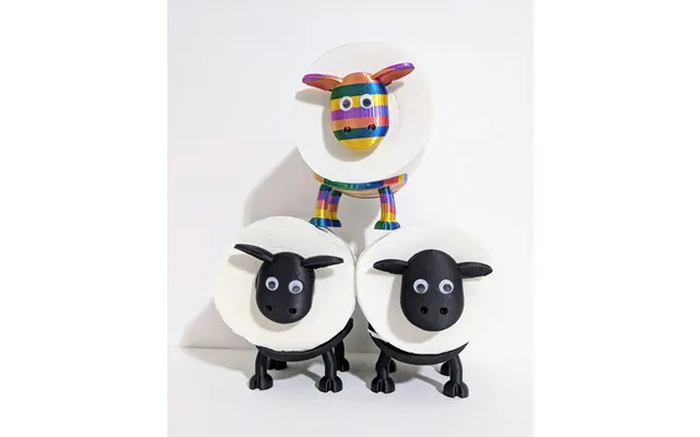 Funny Sheep Universal Toilet Roll Holders Rainbow & Black Sheep - Ewe-gene 2 Black product image