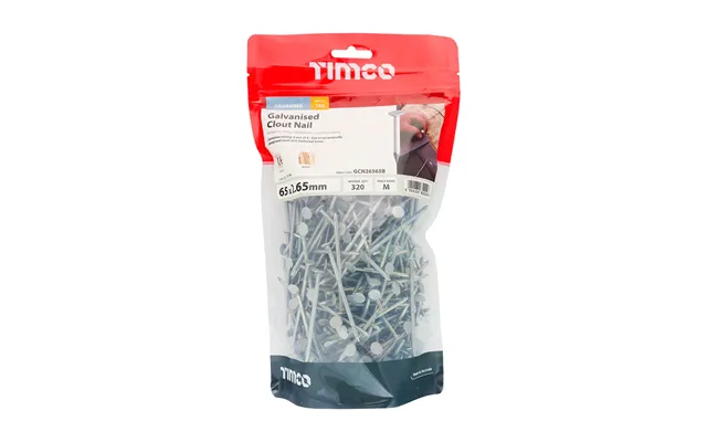 Galvanised Clout Nails Roofing Nails 1kg Bags - 65mm X 2.65mm