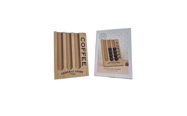 General Store Wooden Coffee Pod Holder 26x18cm product image