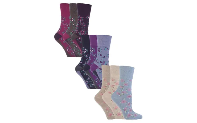 Gentle Grip - Ladies 9 Pack Patterned Socks product image