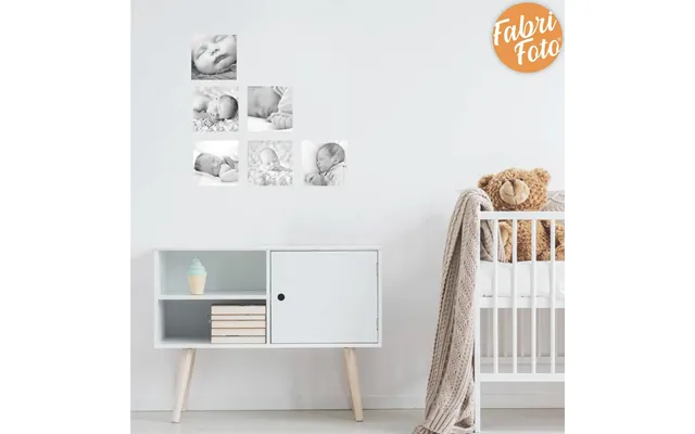 Gift For Mum, Personalised Fabric Photo Wall Stickers, - Square 12 Photos 30 X 30cm