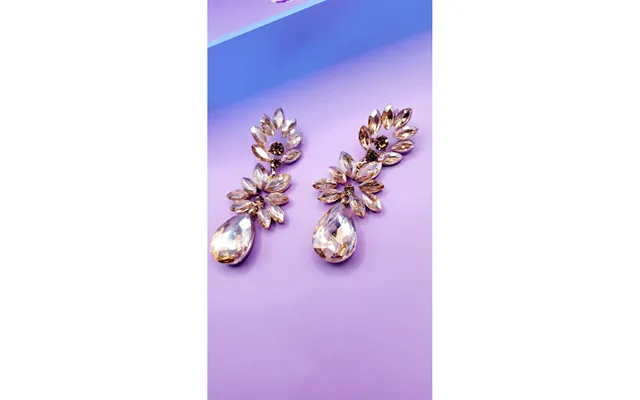 Glisten Crystal Drop And Dangle Earrings - Gold