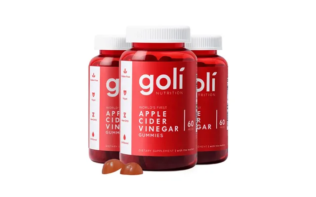 Goli Apple Cider Vinegar Gummies 180 Count B9 & B12 - Vegan product image