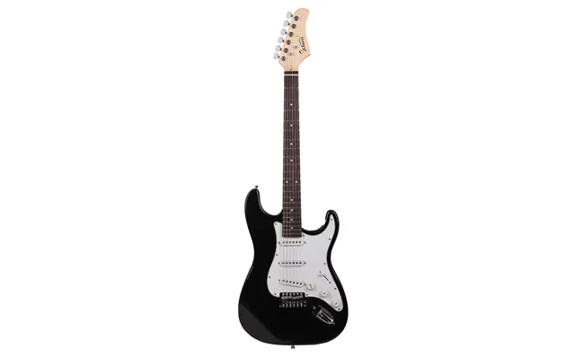 Gst Rosewood Fingerboard Electric Guitarbagshoulder Strap Pick Whammy Bar Cord Wrench Tool Black & White