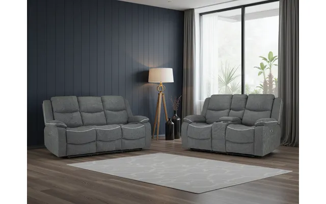 Harald Electric Recliner Sofa Set Luxurious 3 2 Seater For Ultimate Comfort - Graphite