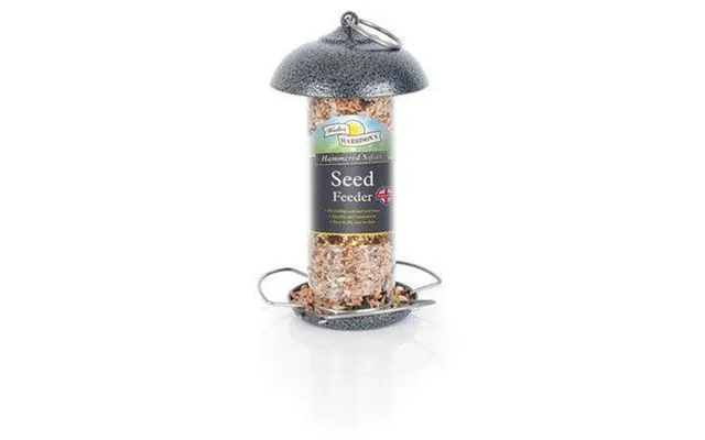 Harrisons Hammertone Silver Mini Seed Feeder 20cm