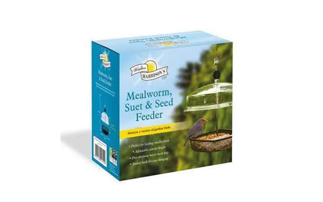 Harrisons Hanging Mealworm Bird Feeder With Canopy