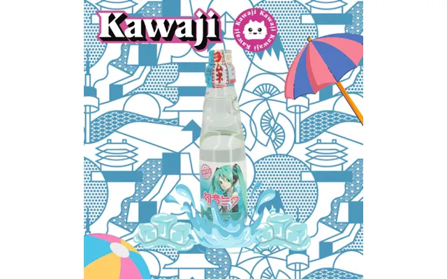 Hatsune Miku Original Ramune Soda 200ml - Single Bottle
