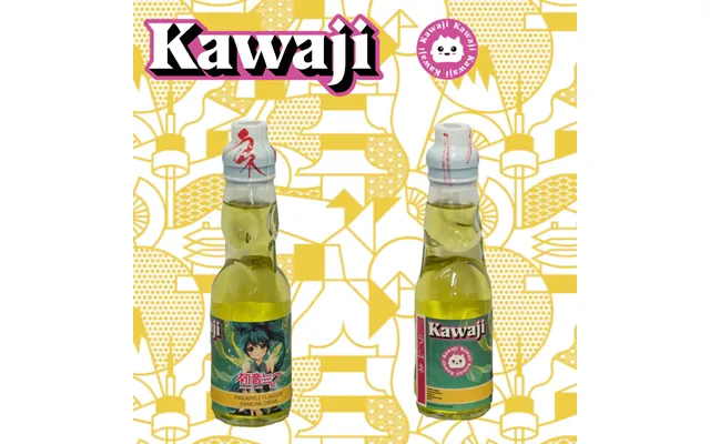 Hatsune Miku Pineapple Flavour Ramune Soda 200ml - Single Bottle