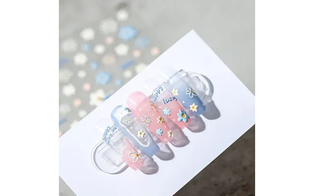 Hello Claws Blue Flower Nail Deco Sticker product image