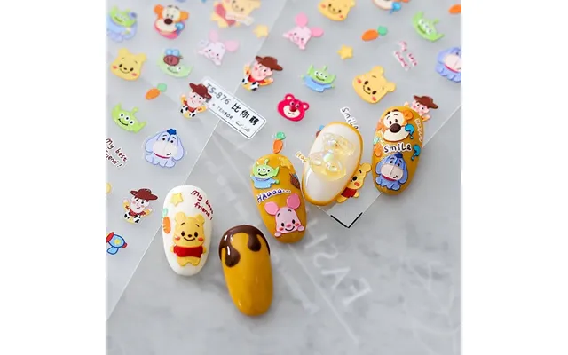 Hello Claws Cartoon Bear Winnie The Pooh Nail Deco Sticker product image