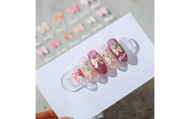 Hello Claws Pink Bowknot Nail Deco Sticker product image