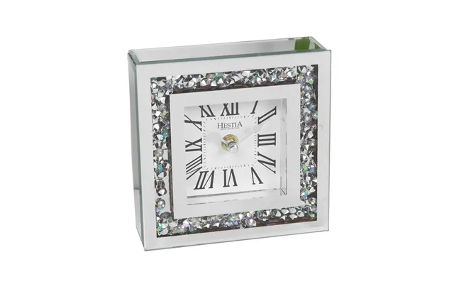 Hestia Crystal Border Mantel Clock He1289ck - Luxurious, Reliable, Stunning Design