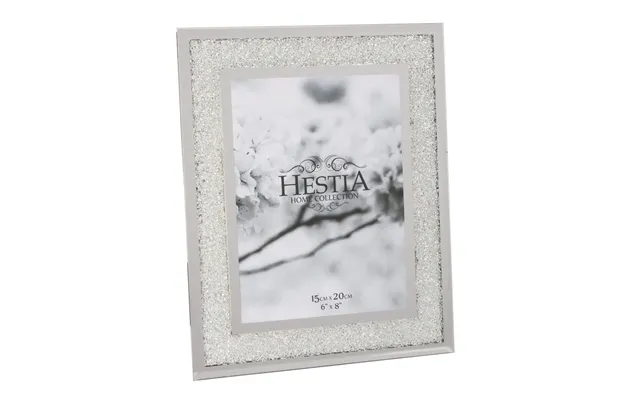 Hestia Photo Frame Crystal Edge With Silver Border 6 X 8