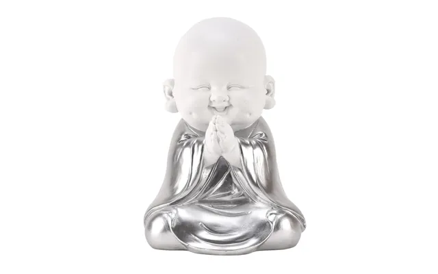 Hestia White & Silver Buddha - Hands Together