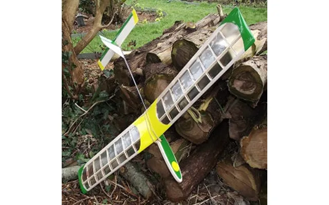Hiesbok Gino Model Glider Kit For Free Flight Or Radio Control - With Built-up Wing