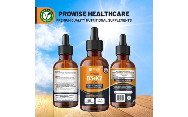 High Strength Vitamin D3 K2 Orange Liquid Drops I Easy To Take I Bones - Immune System I 30ml product image
