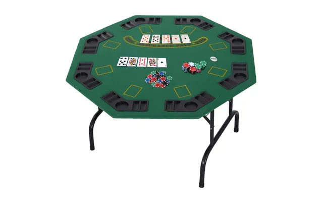 High-quality Folding Poker Table With Cup Holders & Chip Tray - Homcom