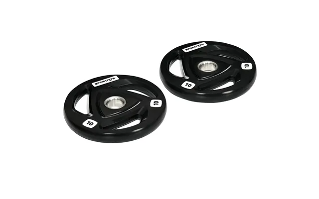 High-quality Olympic Weight Plates, Tri-grip Barbell Weights - 2x10kg product image